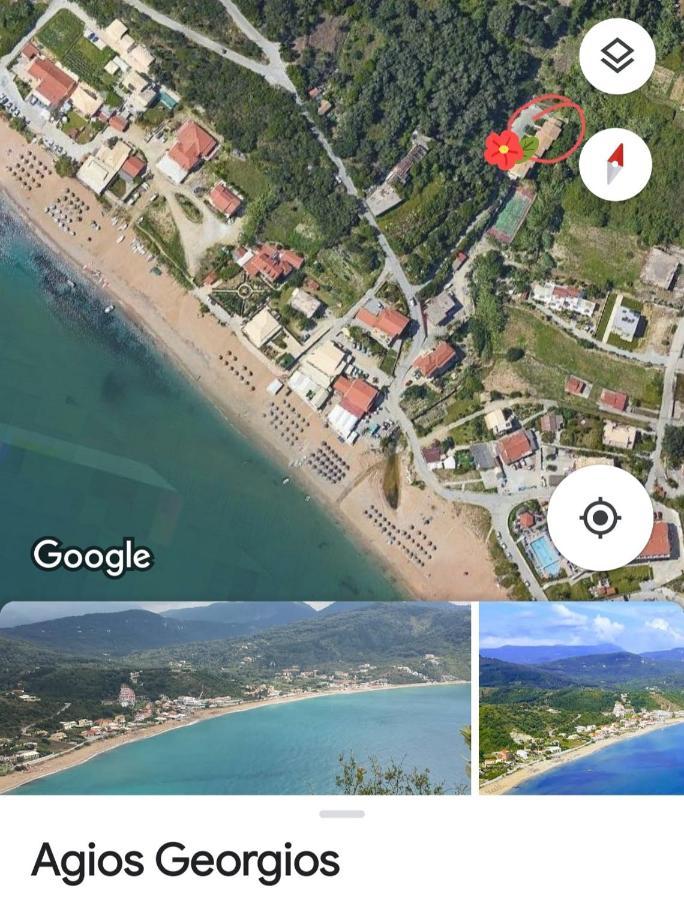 Апартаменти Corfu Escape Five Айос-Єорйос-Пагон Екстер'єр фото